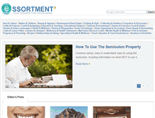 Tablet Screenshot of essortment.com